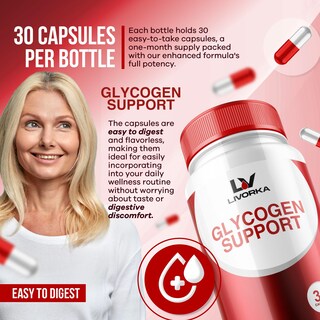 Foto 3 | Foto 3 | Suplemento Livorka Glucogen Support Advanced Formula 60 Cápsulas - Venta Internacional.