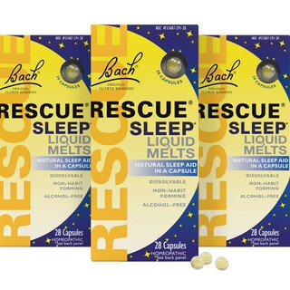 Foto 1 | Foto 1 | Sleep Aid Rescue Bach Liquid Melts, Paquete De 3 Unidades, 28 Unidades - Venta Internacional.