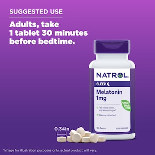 Foto 6 | Foto 6 | Suplemento Natrol Melatonina 1 Mg 180 Tabletas - Venta Internacional