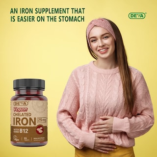 Foto 5 | Foto 5 | Suplemento De Hierro Quelado Vegano Deva Nutrition 29 Mg Con Vitamina B-12 - Venta Internacional.