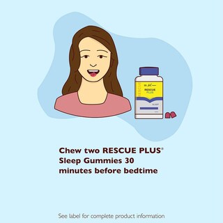Foto 7 | Foto 7 | Gominolas Para Dormir Bach Rescue Plus Con Melatonina, 5 Mg, Fresa, 60 Unidades - Venta Internacional.