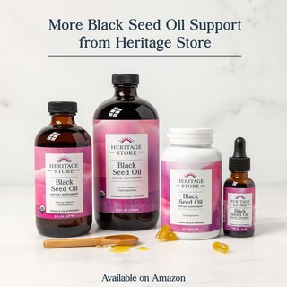 Foto 5 | Foto 5 | Suplemento De Aceite De Semilla Negra Heritage Store De 30 Ml Con Timoquinona Al 3% - Venta Internacional.