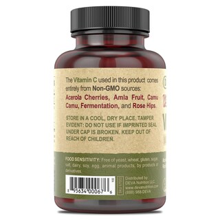 Foto 3 | Foto 3 | Suplemento Deva De Vitamina C Premium A Base De Alimentos Veganos, 90 Tabletas - Venta Internacional.
