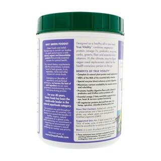 Foto 3 | Foto 3 | Batido De Proteínas Vegetales Green Foods True Vitality Vanilla 750 Ml - Venta Internacional.