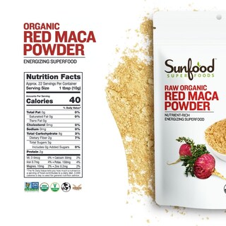 Foto 3 | Foto 3 | Suplemento Sunfood Superfoods De Maca Roja Orgánica En Polvo 240 Ml - Venta Internacional.