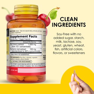 Foto 5 | Foto 5 | Suplemento Mason Natural Tart Cherry Con Cúrcuma 1000 Mg - Venta Internacional.