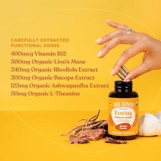 Foto 4 | Foto 4 | Suplemento Para Cuatro Cápsulas Sigmatic Focus Lion's Mane, 30 Porciones - Venta Internacional.