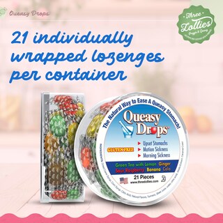 Foto 5 | Foto 5 | Caramelos Three Lollies para Disminuir Náuseas 21 Piezas - Venta Internacional