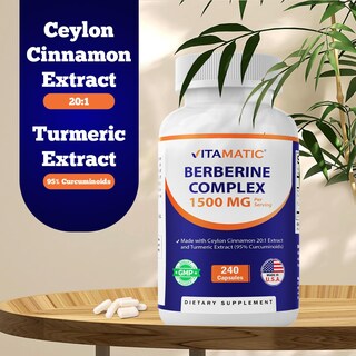 Foto 4 | Foto 4 | Suplemento Vitamático De Berberina 1500 Mg Con Canela De Ceilán - Venta Internacional.
