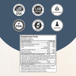 Foto 4 | Foto 4 | Suplemento Nubest Areds, 2 Vitaminas Para Los Ojos, Salud Ocular, 60 Cápsulas - Venta Internacional.