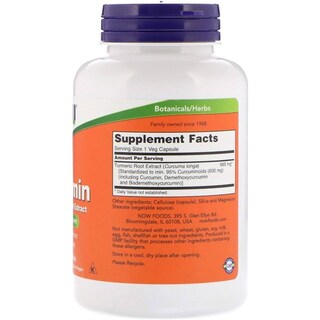 Foto 2 | Foto 2 | Cúrcuma Now Turmeric Curcumin 120 Cápsulas