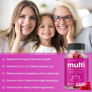 Foto 5 | Foto 5 | Multivitamínico Nutrachamps Para Mujeres 120 Gomitas De Vitaminas - Venta Internacional.
