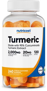 Foto 1 | Foto 1 | Suplemento Nutricost Turmeric Gummies 240 Con Sabor Cítrico - Venta Internacional.