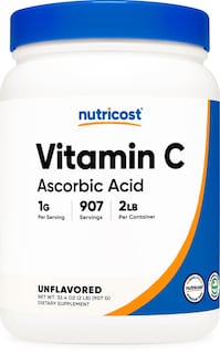 Foto 1 | Foto 1 | Suplemento Nutricost De Ácido Ascórbico En Polvo (vitamina C), 1 Kg - Venta Internacional.