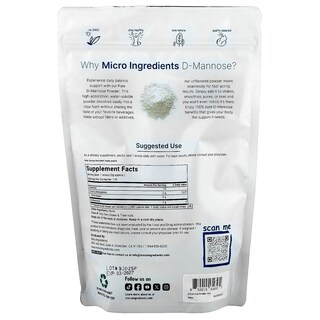 Foto 1 | Foto 1 | Suplemento De Microingredientes: D-manosa En Polvo, 340 G - Venta Internacional.