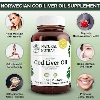 Foto 3 | Foto 3 | Suplemento Natural De Aceite De Hígado De Bacalao Noruego Nutra, 100 Cápsulas Blandas - Venta Internacional.