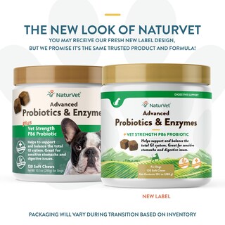 Foto 2 | Foto 2 | Suplemento Naturvet Advanced Probiotics Para Perros, 120 Comprimidos Masticables - Venta Internacional.