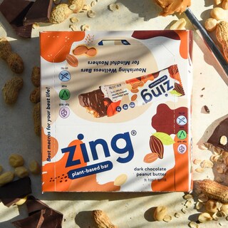 Foto 3 | Foto 3 | Protein Bars Zing Con Chocolate Negro Y Mantequilla De Cacahuete Vegana X12 - Venta Internacional.