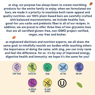 Foto 7 | Foto 7 | Protein Bars Zing Con Chocolate Negro Y Mantequilla De Cacahuete Vegana X12 - Venta Internacional.