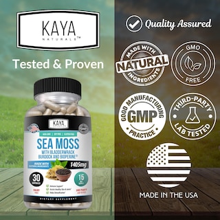Foto 4 | Foto 4 | Suplemento Kaya Naturals Sea Moss Mobility 30 Cápsulas - Venta Internacional.