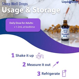 Foto 4 | Foto 4 | Sleep Aid Liquidhealth Sleep Well Melatonina L-teanina, 60 Ml, Paquete De 2 - Venta Internacional.