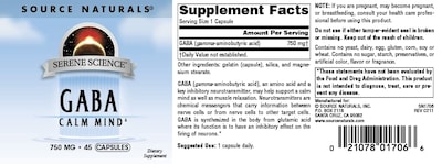 Foto 4 | Foto 4 | Supplement Source Naturals Serene Science Gaba 750 Mg 45 Cápsulas - Venta Internacional.