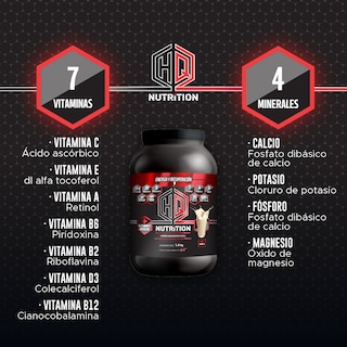 Foto 4 | Foto 4 | Proteina De Suero De Leche Hq Nutrition| Whey En Polvo Bote De 1400gr |sabor Vainilla |suplemento Alimenticio