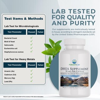 Foto 4 | Foto 4 | Suplemento Nature's Lab Dhea 50 Mg 300 Cápsulas - Venta Internacional.