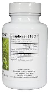 Foto 2 | Foto 2 | Supreme Nutrition Artemisia Supreme 90 Cápsulas Vegetarianas - Venta Internacional.