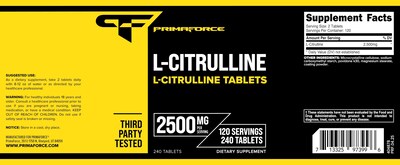Foto 5 | Foto 5 | Suplemento Primaforce L-citrulina 2500 Mg 240 Comprimidos - Venta Internacional.