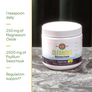 Foto 3 | Foto 3 | Suplemento Kal Cleanout Magnesium Plus De Cáscara De Psyllium 250 Mg - Venta Internacional.