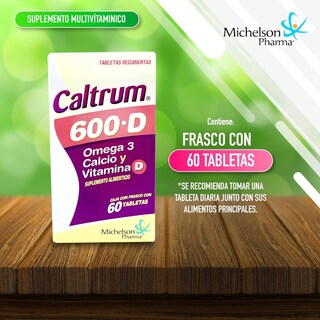 Foto 6 | Foto 6 | Caltrum 600 + D Michelson Pharma con Omega 3 Calcio y Vitamina D