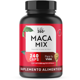 Foto 1 | Foto 1 | Suplemento de Maca Negra Roja y Amarilla Life360+ Macamix 240 Capsulas
