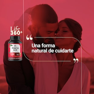 Foto 5 | Foto 5 | Suplemento de Maca Negra Roja y Amarilla Life360+ Macamix 240 Capsulas