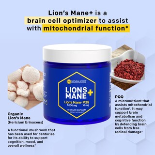Foto 5 | Foto 5 | Suplemento Natural Stacks Lion's Mane 1000 Mg Con Pqq 10 Mg - Venta Internacional.