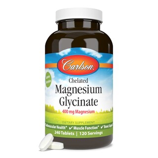 Foto 2 | Foto 2 | Suplemento Carlson Glicinato de Magnesio 200 mg 240 Tabletas - Venta Internacional