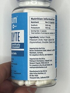 Foto 7 | Foto 7 | Cápsulas Electrolíticas Vitassium 500 Mg De Sodio 100 Mg De Potasio - Venta Internacional.