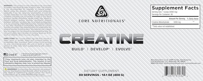 Foto 2 | Foto 2 | Suplemento Core Nutritionals De Creatina, 5000 Mg, 80 Porciones - Venta Internacional.