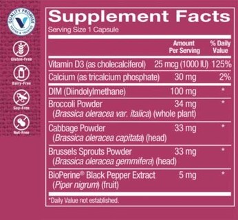 Foto 2 | Foto 2 | Complementa The Vitamin Shoppe Dim 100 Mg Con Bioperine 120 Cápsulas - Venta Internacional.
