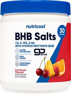 Foto 1 | Foto 1 | Mezcla Para Bebidas Bhb Salts Nutricost Con Sabor A Ponche De Frutas, 30 Porciones - Venta Internacional.