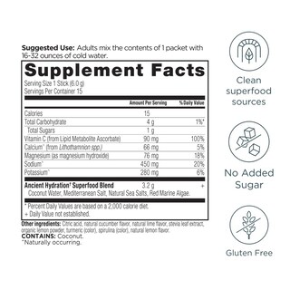 Foto 2 | Foto 2 | Suplemento Electrolítico: Hidratación Rápida De Ancient Nutri - Venta Internacional.