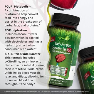 Foto 6 | Foto 6 | Suplemento Irwin Naturals Para Grasa Corporal Diet System-six Red 72 Cápsulas Blandas - Venta Internacional.