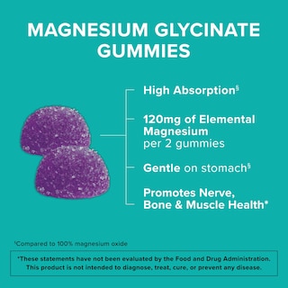 Foto 3 | Foto 3 | Gomitas De Glicinato De Magnesio Quinol 120 Mg, 90 Unidades (paquete De 1) - Venta Internacional.