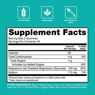 Foto 4 | Foto 4 | Gomitas De Glicinato De Magnesio Quinol 120 Mg, 90 Unidades (paquete De 1) - Venta Internacional.