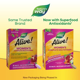 Foto 2 | Foto 2 | ¡multivitamínico Nature's Way Alive! 50 Comprimidos Completos Para Mujeres - Venta Internacional.