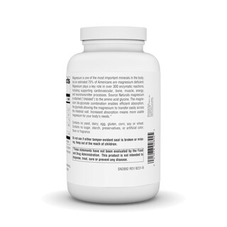 Foto 2 | Foto 2 | Glicinato De Magnesio Supplement Source Naturals 200 Mg - 180 Comprimidos - Venta Internacional.