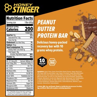 Foto 2 | Foto 2 | Protein Bar Honey Stinger Peanut Butta, 10 G, Caja De 15 Unidades - Venta Internacional.