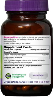 Foto 2 | Foto 2 | Suplemento De Raíz De Remolacha Orgánica De Oregon Wild Harvest 90 Cápsulas - Venta Internacional.