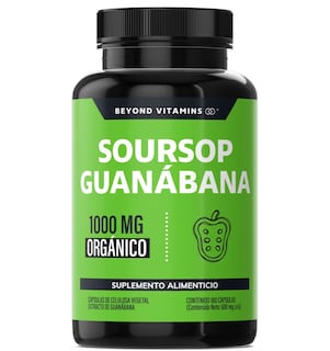 Foto 1 | Foto 1 | Suplemento Alimenticio Beyond Vitamins Soursop Guanábana Orgánica 180 Cápsulas