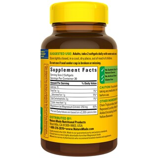 Foto 7 | Foto 7 | Suplemento De Citrato De Magnesio Nature Made 250 Mg 60 Cápsulas Blandas - Venta Internacional.